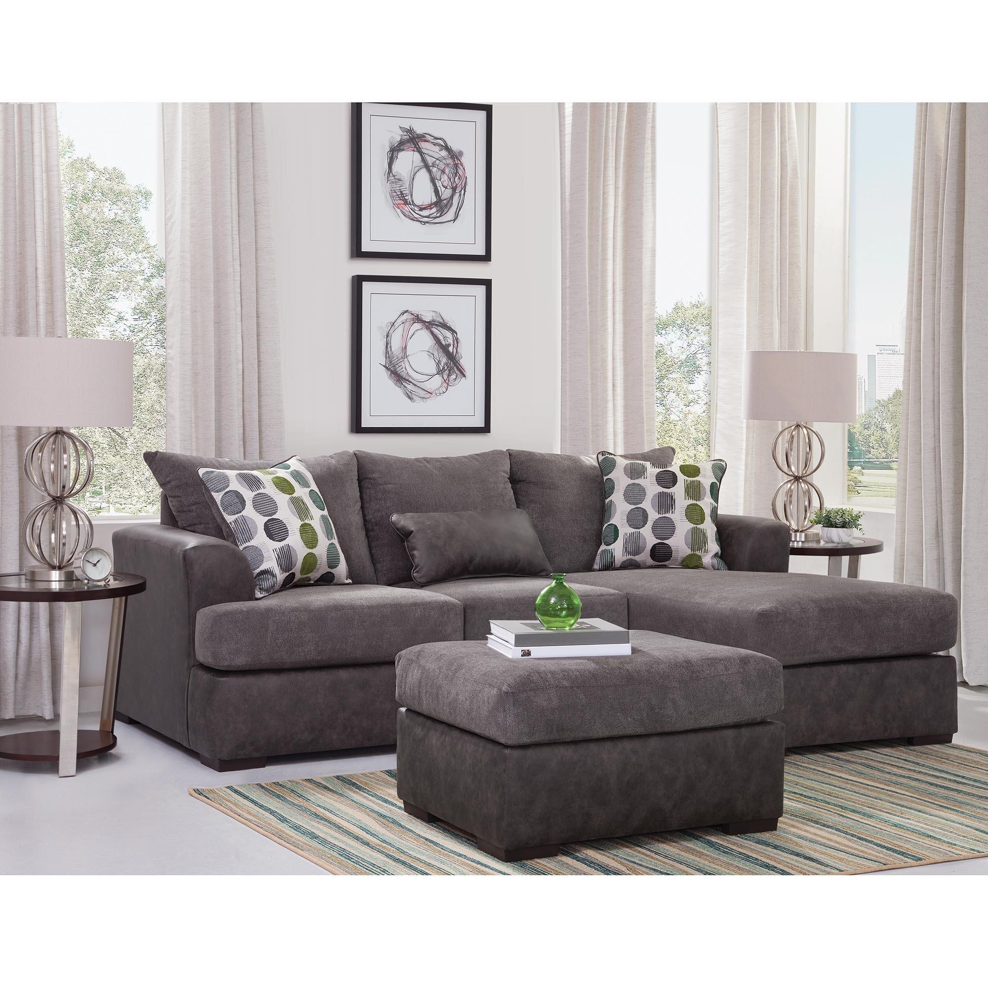 Rent to Own Woodhaven 2Piece Envy Chaise Sofa and Ottoman at Aaron's